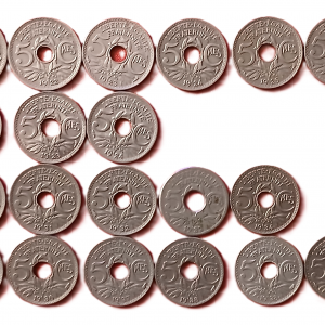 Série 5 centimes type Lindauer petit module