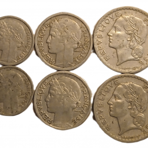 Série pièces françaises courantes de 1946