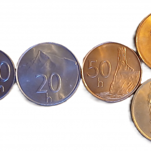 Lot pièces de monnaie Slovaquie