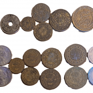 Lot pièces de monnaie Tunisie