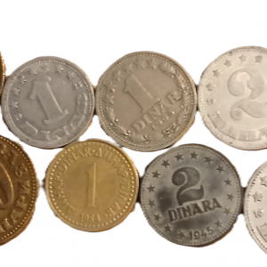 Lot pièces de monnaie Yougoslavie