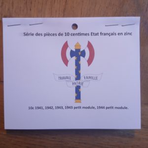 Série 10 centimes type Etat Français