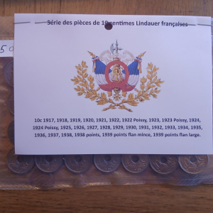Série 10 centimes type Lindauer Cupro-nickel