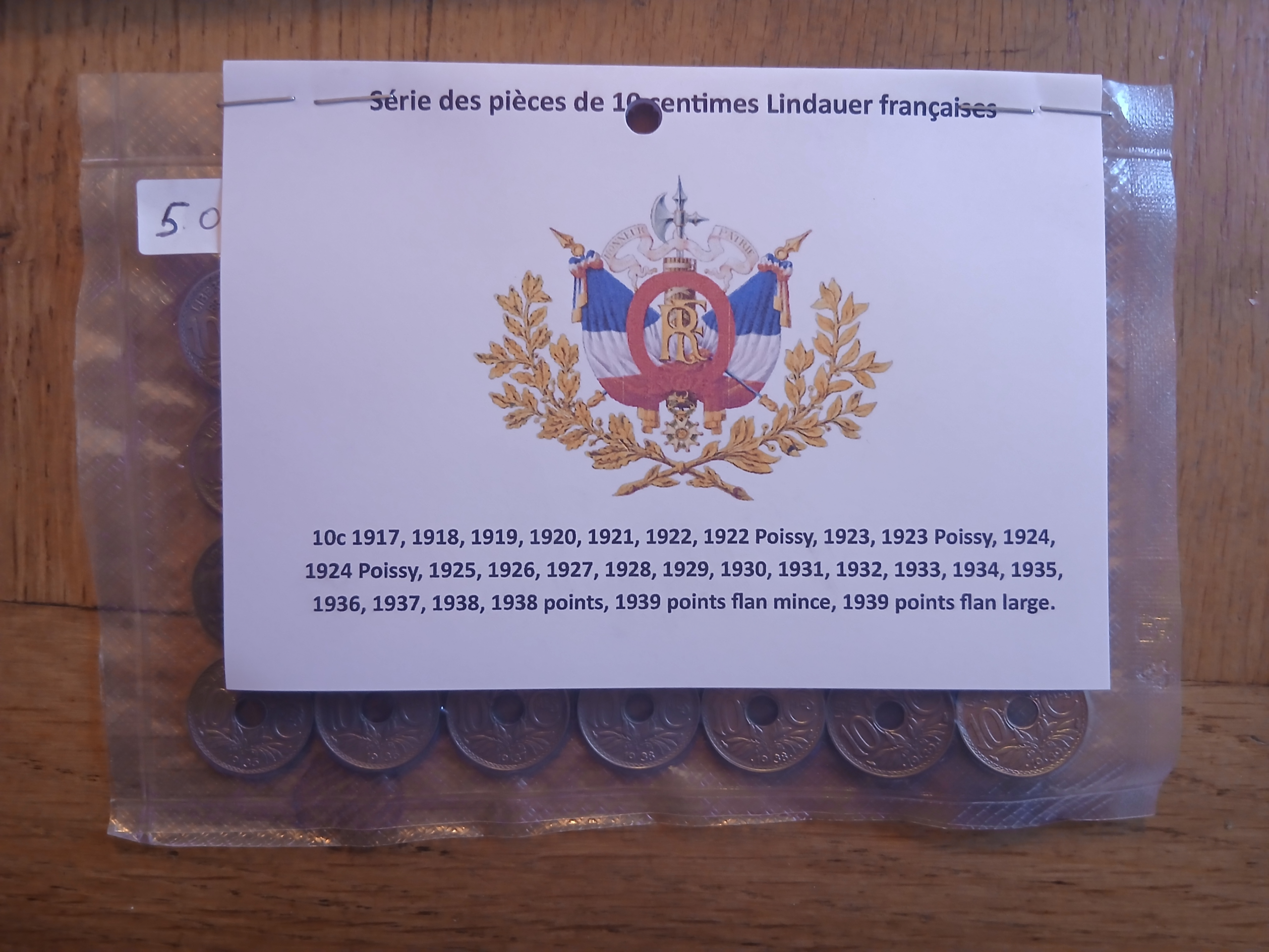 Série 10 centimes type Lindauer Cupro-nickel – Image 2