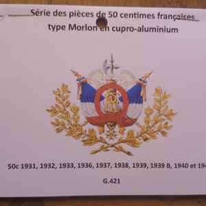 Série 50 Centimes type Morlon Cupro-aluminium