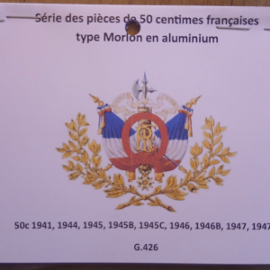 Série 50 Centimes type Morlon aluminium