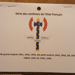 Série Centimes Etat Français