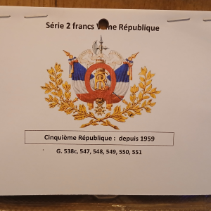 Série 2 francs Vème République