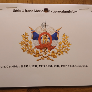 Série 1 franc type Morlon en cupro-aluminium