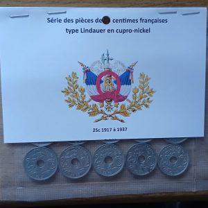 Série 25 Centimes type Lindauer Cupro-nickel