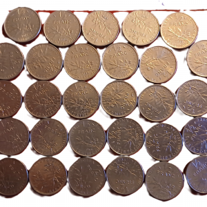 Série 1/2 franc type Semeuse