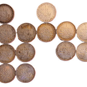 Série 1 franc type Semeuse en argent