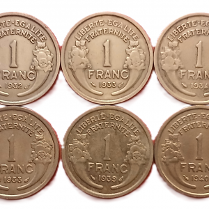 Série 1 franc type Morlon en cupro-aluminium