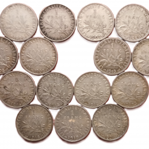 Série 1 franc type Semeuse en argent