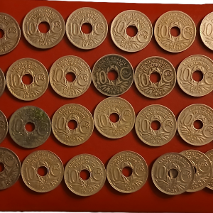 Série 10 centimes type Lindauer Cupro-nickel