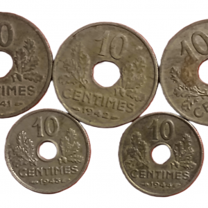 Série 10 centimes type Etat Français