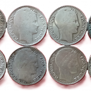 Série 10 francs Turin argent