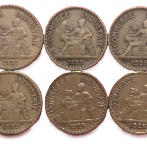 Série 2 francs type Chambre de Commerce