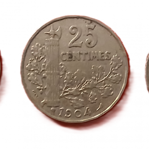 Série 25 Centimes type Patey France