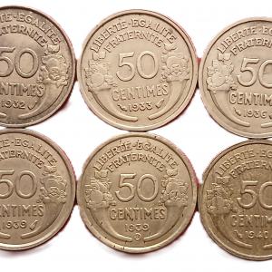 Série 50 Centimes type Morlon Cupro-aluminium