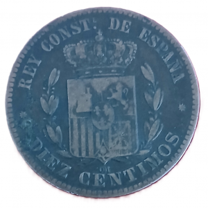 10 centimos Espagne 1878