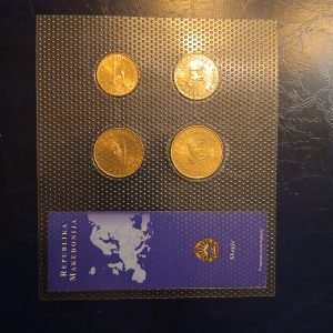 Lot pièces de monnaie Macédoine