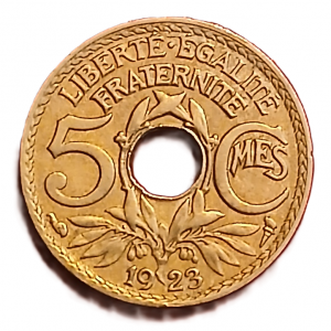 5 centimes type Lindauer 1923