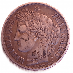 5 francs argent Cérès 1849 BB